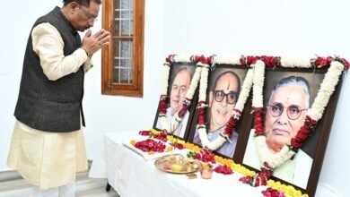 Photo of मुख्यमंत्री साय ने श्री कुशाभाऊ ठाकरे और श्री सुंदर लाल पटवा की पुण्यतिथि तथा श्री अरुण जेटली की जयंती पर उन्हें किया नमन