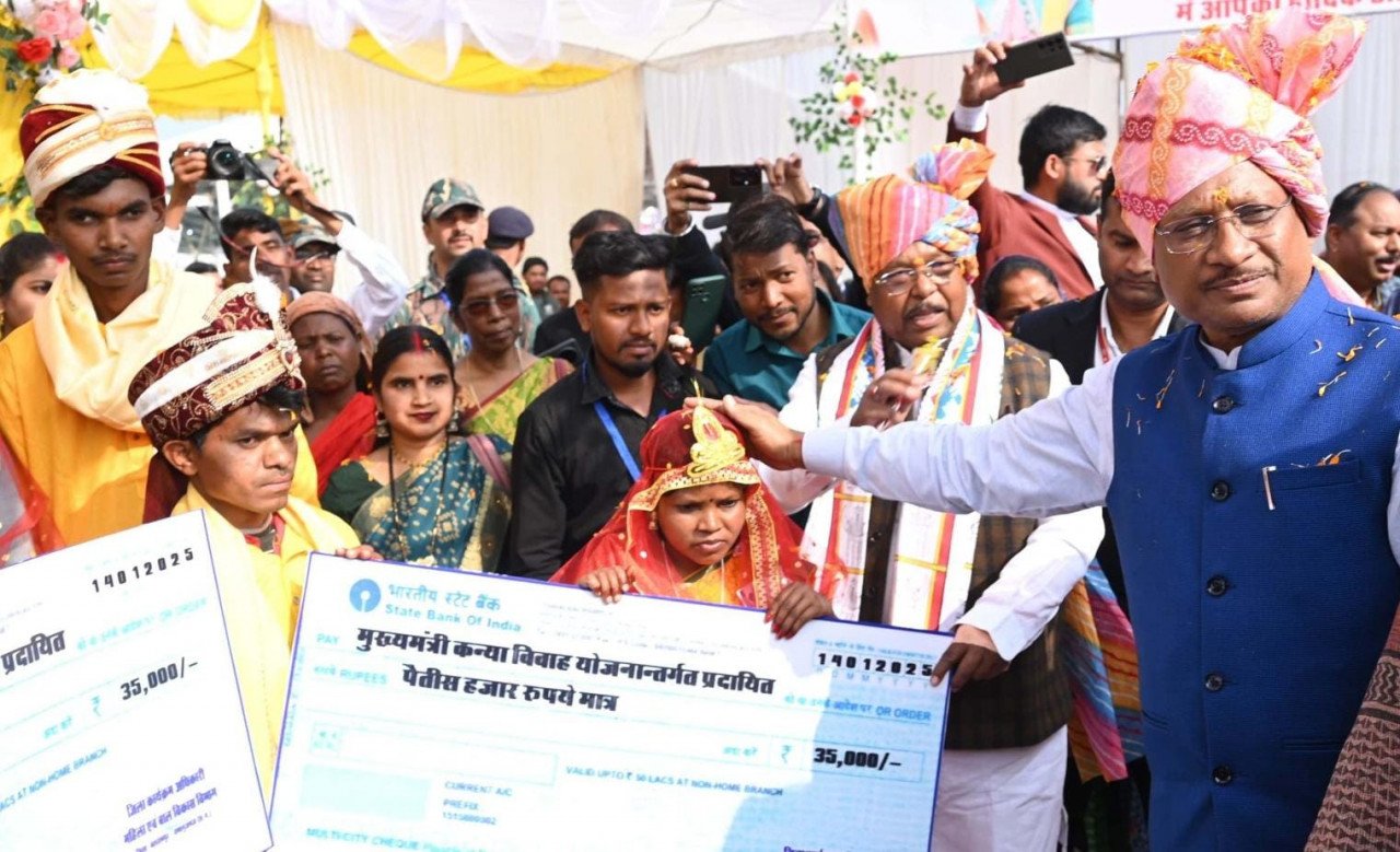 300 daughters got married under Chief Minister Kanya Vivah Yojana: Chief Minister Sai gave blessings