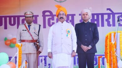 Photo of 76 वें गणतंत्र दिवस पर उप मुख्यमंत्री अरुण साव ने रायगढ़ में फहराया राष्ट्रीय ध्वज