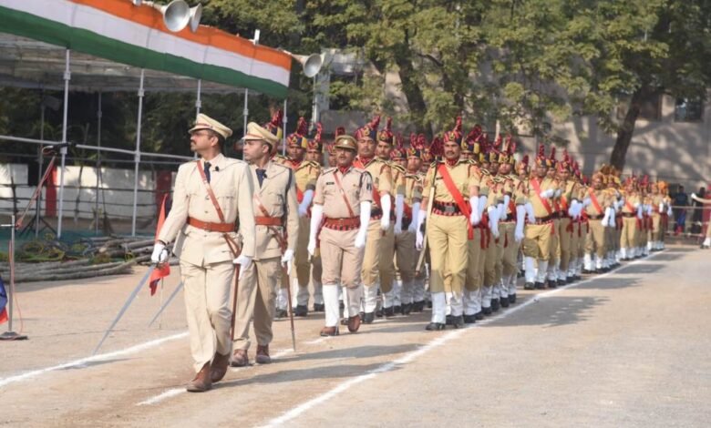 गणतंत्र दिवस की तैयारी का किया गया अंतिम रिहर्सल 1 Final rehearsal for Republic Day preparations