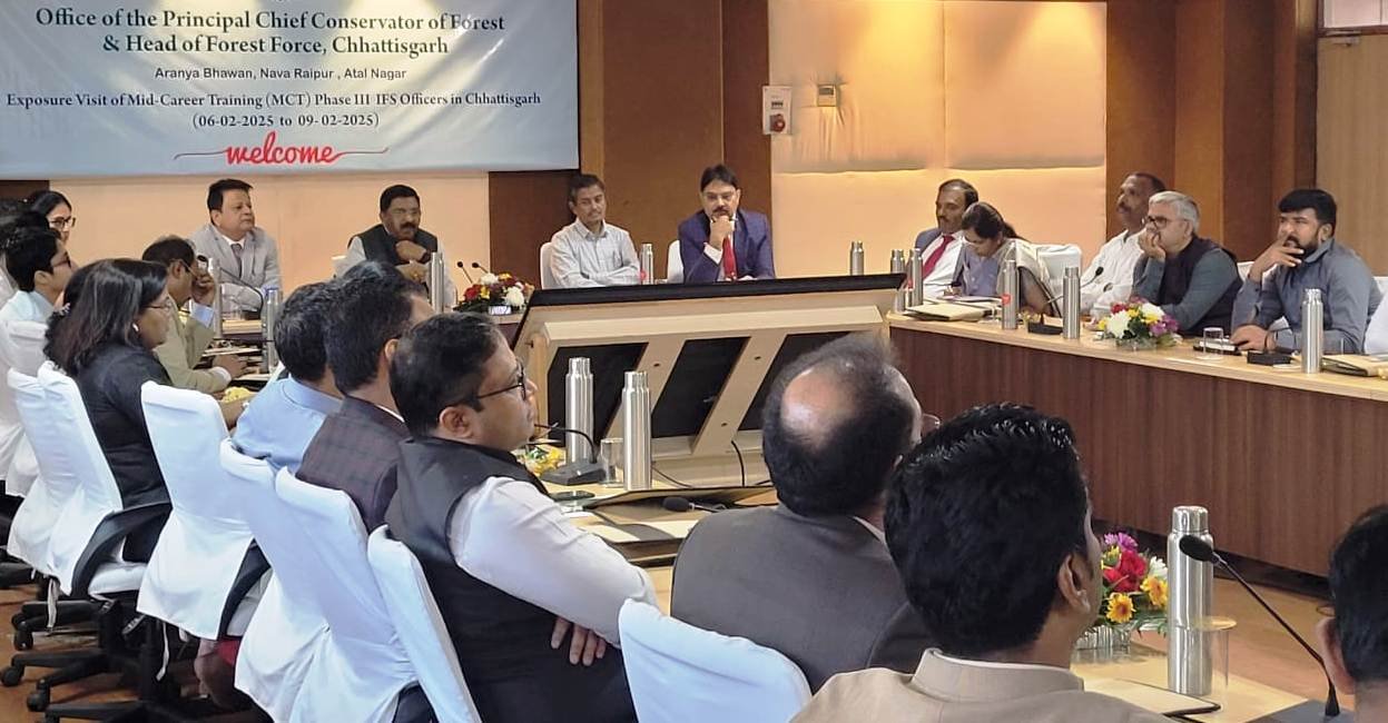 A team of IFS officers reached Chhattisgarh to study the best practices of forest management.