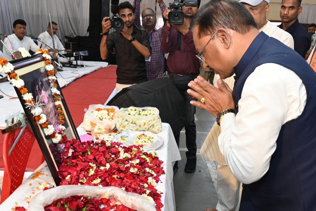 Chief Minister Sai Late. Tribute paid to Shri Rajesh Awasthi
