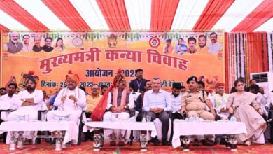 Photo of उप मुख्यमंत्री अरुण साव और खाद्य मंत्री दयालदास बघेल सामूहिक विवाह में हुए शामिल