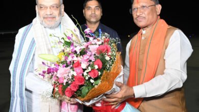 Photo of अमित शाह का मुख्यमंत्री साय ने विमानतल पर किया आत्मीय स्वागत