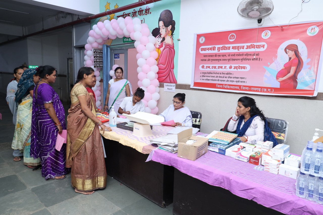 Pregnant women were specially treated and counselled by the lady doctor