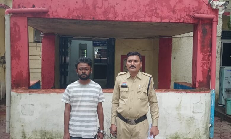 The accused who spread terror by brandishing a knife has been arrested – A major incident was averted due to the promptness of Raipur Police