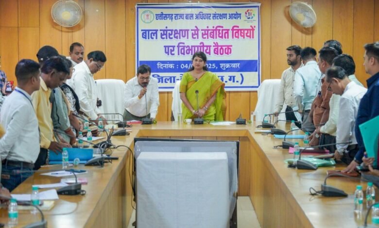 Child Protection Commission Chairperson Dr. Varnika Sharma's visit to Bemetara