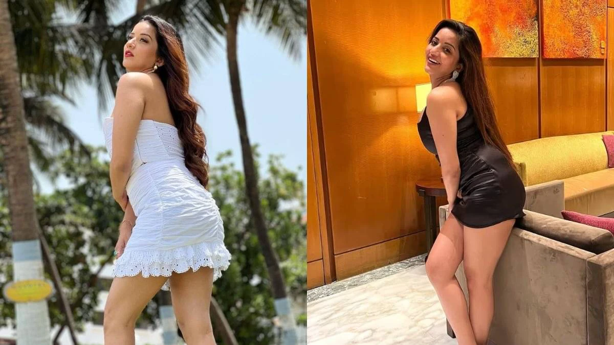Monalisa's killer look is in the news again, wreaking havoc in black and white outfit!