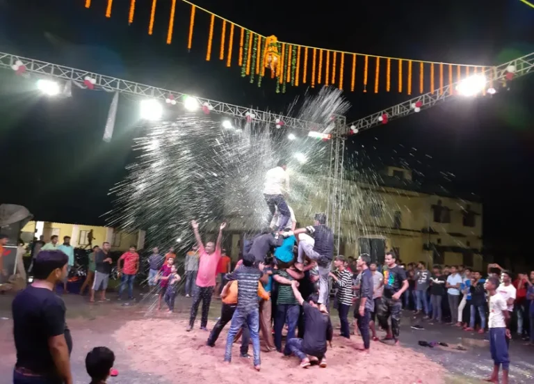 The scene of breaking the pot during the celebration of Krishna Janmashtami in Jarhagaon was special, but a big accident was almost averted!