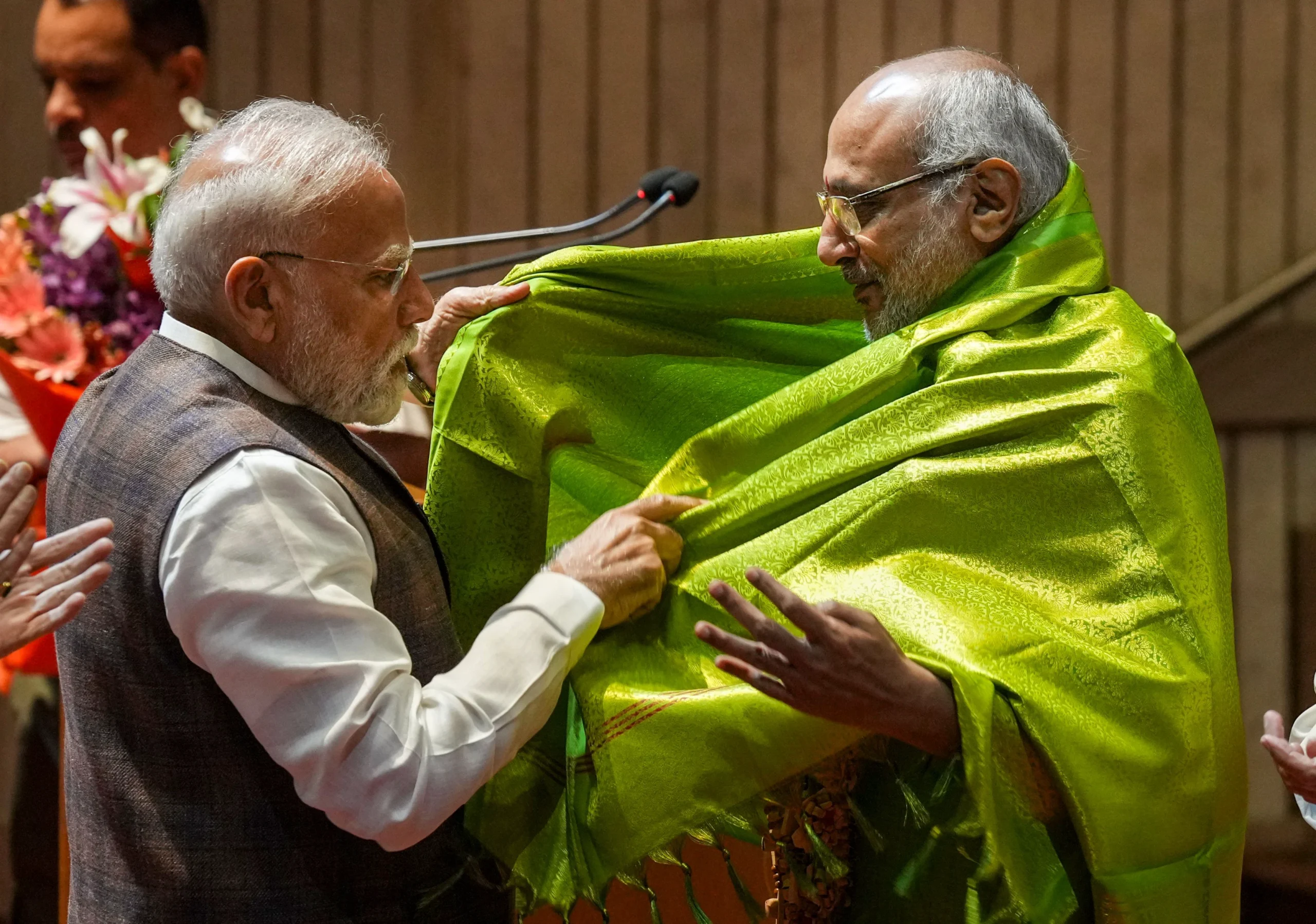 CP Radhakrishnan became the new Vice President of the country, rift in the opposition was clearly visible
