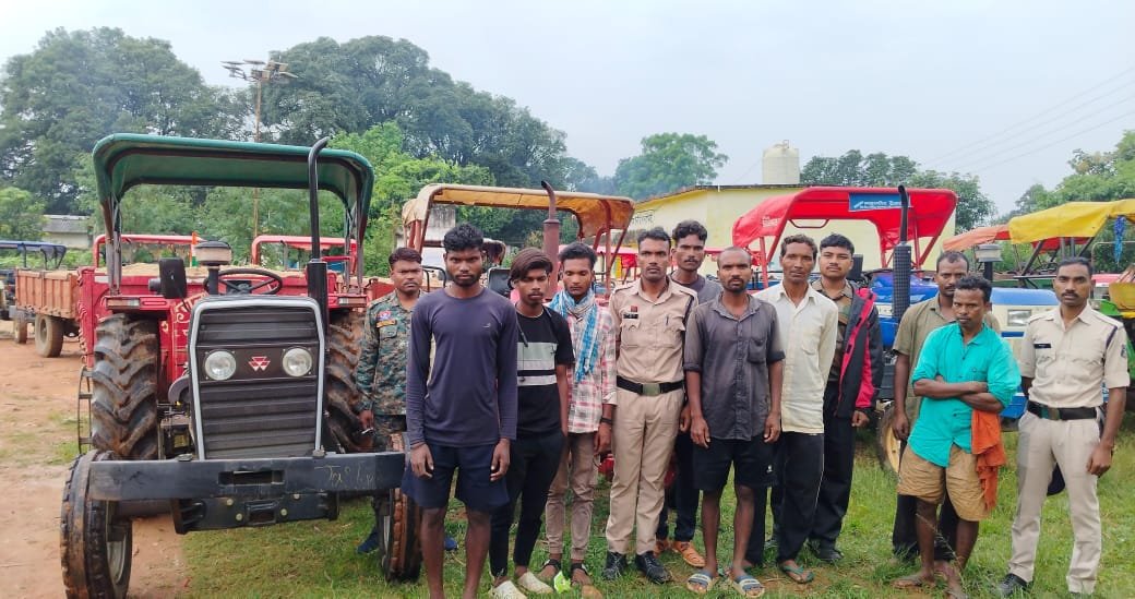 Big crackdown on illegal sand excavation in Gulfulla river: 14 tractors seized, activities of more than 100 workers stopped
