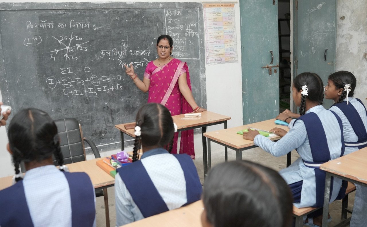 The learning environment at Korba's Vananchal School has changed, and students are excited.