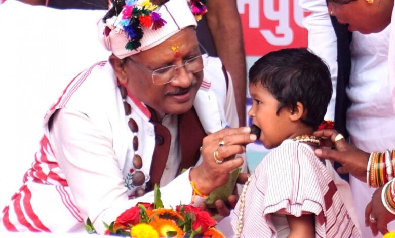 Emotional and cordial expression of Chief Minister Vishnudev Sai at the Nuakhai ceremony of Dhurva community