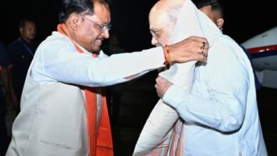 Photo of केंद्रीय गृह मंत्री अमित शाह दो दिवसीय छत्तीसगढ़ दौरे पर रायपुर पहुंचे