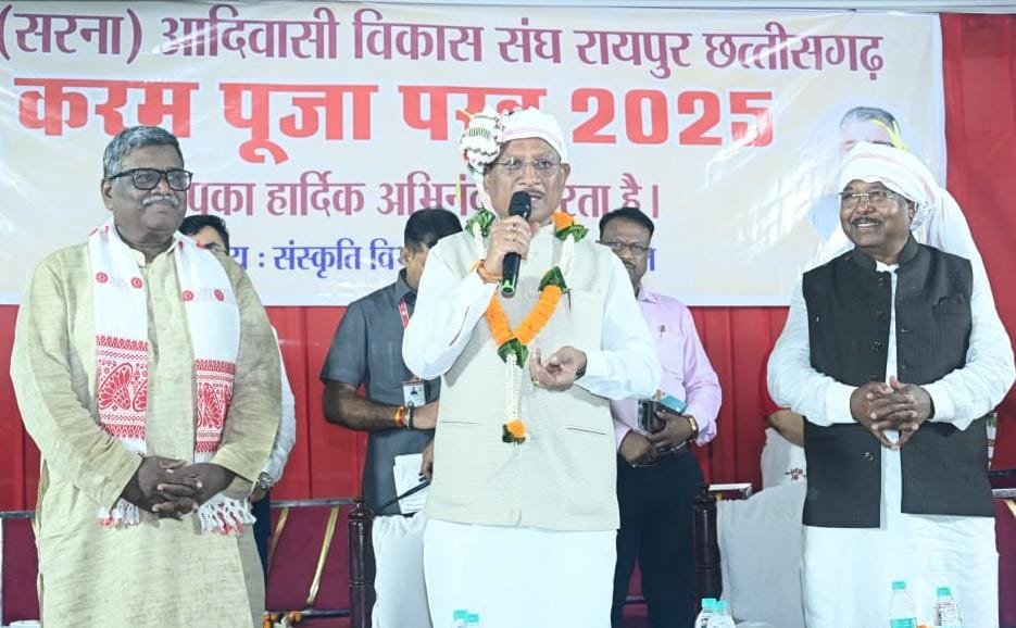CM Sai participated in the Karam Puja festival, prayed to Karam Raja and wished for the well-being of the people of the state.