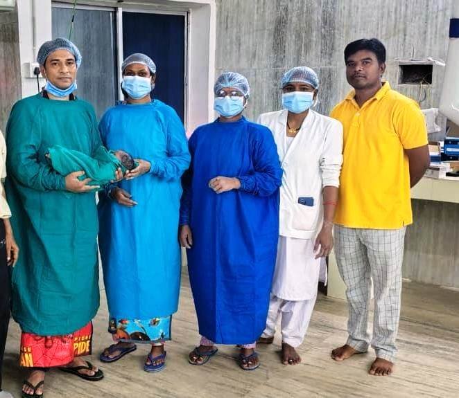 The village welcomed a new lease of life – the first successful C-section operation at the Mohla Health Center