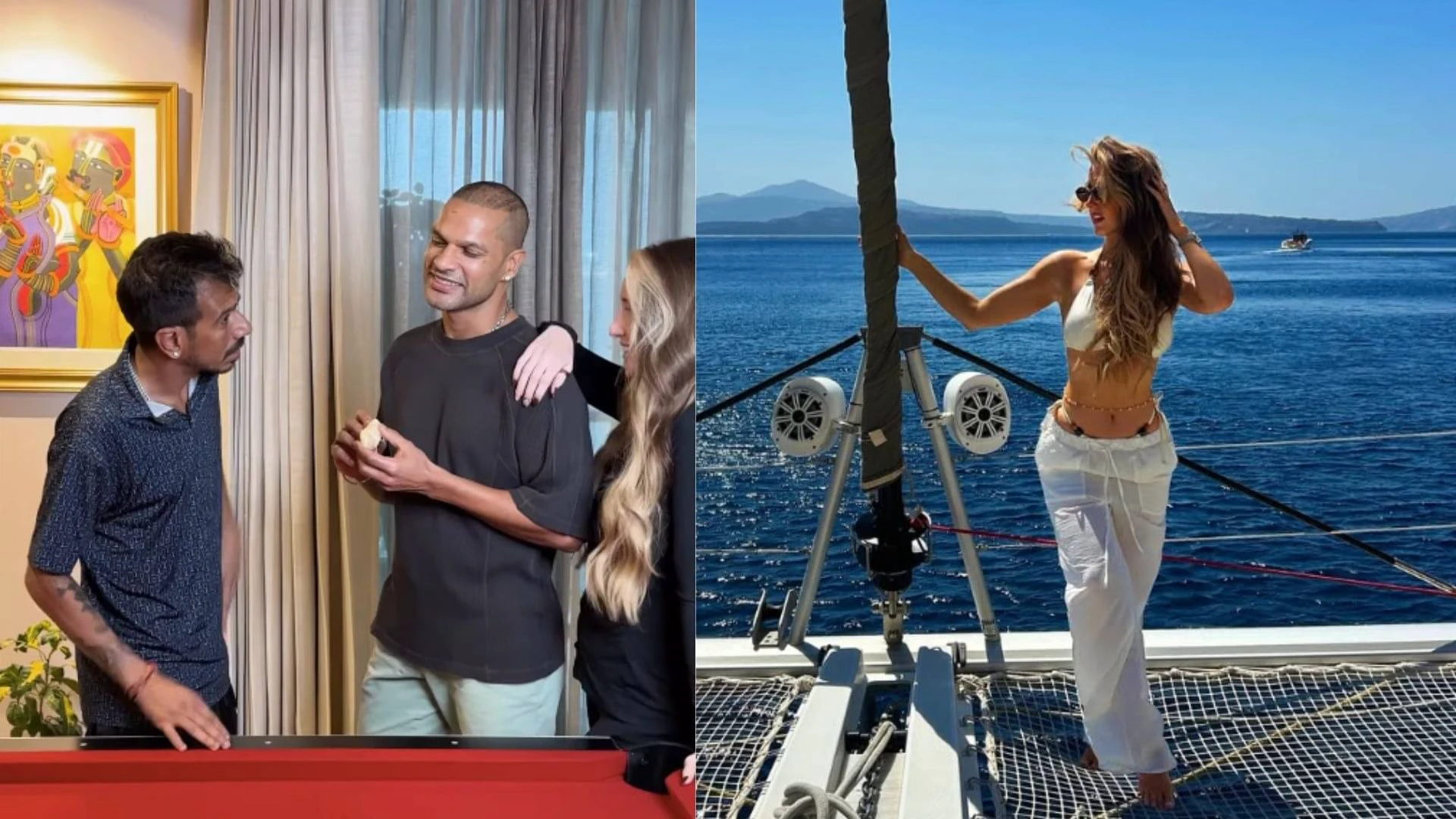 Dhawan and Chahal's Instagram blast: "We will get you married too, son!"