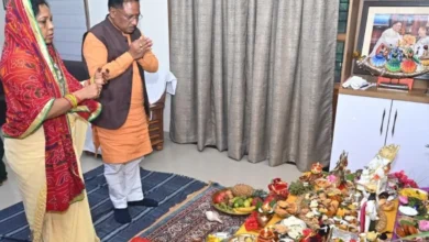 Photo of मुख्यमंत्री विष्णु देव साय ने की गोवर्धन पूजा, प्रदेश की सुख-समृद्धि और खुशहाली की कामना