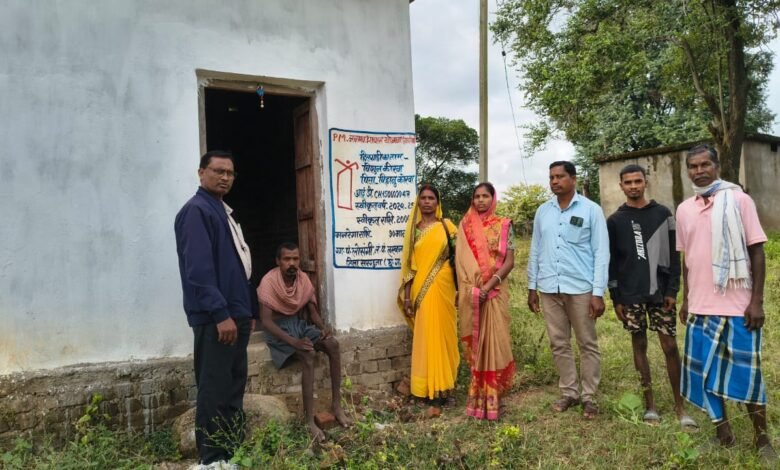 Bisun Korwa, a member of the Pahari Korwa community, has transformed her life – from a mud house to a concrete home thanks to government schemes.
