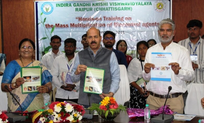 Chhattisgarh agriculture students gain new experience through hands-on training on bio-control agents