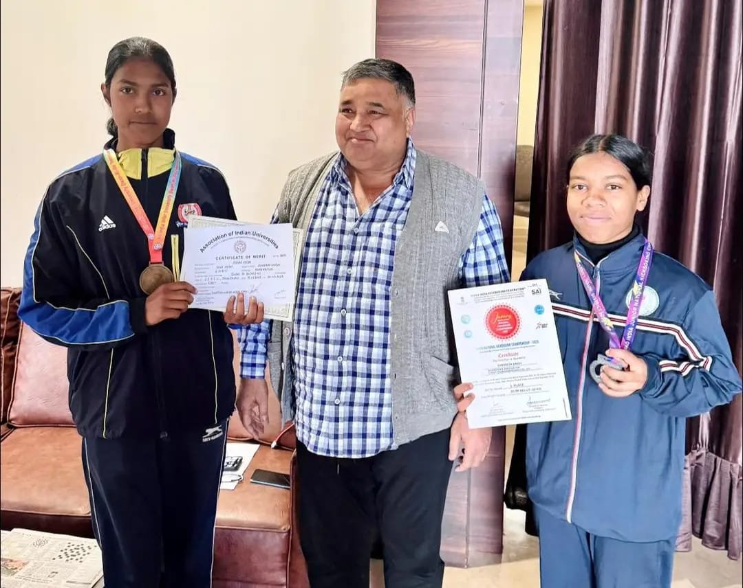 Promising martial arts players from Ambikapur receive special honors and encouragement for national competitions