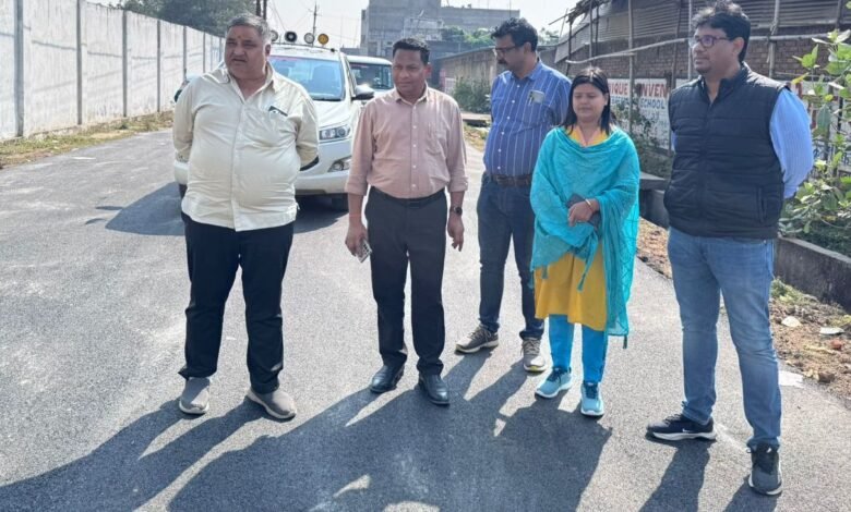 Inspection of development works in Ambikapur, special emphasis on quality and timeliness