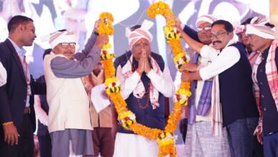 Photo of धरती आबा बिरसा मुंडा की 150वीं जयंती पर जनजातीय गौरव दिवस में मुख्यमंत्री विष्णुदेव साय का भव्य स्वागत