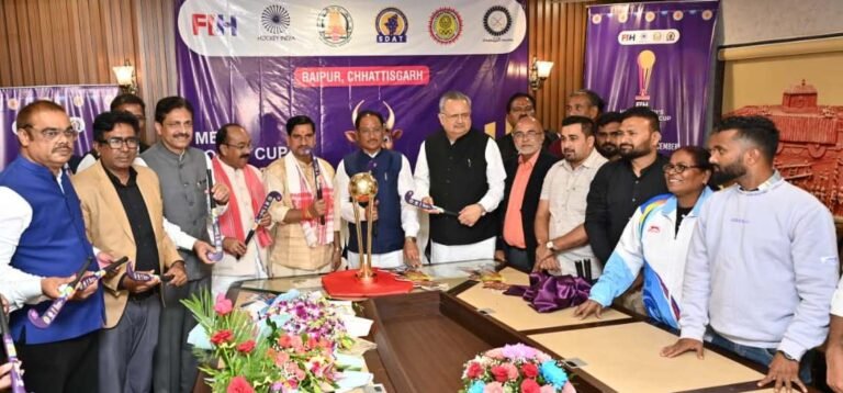 The grand unveiling of the FIH Junior Hockey World Cup trophy at the Vidhan Sabha premises has sparked a wave of sporting enthusiasm in Chhattisgarh.