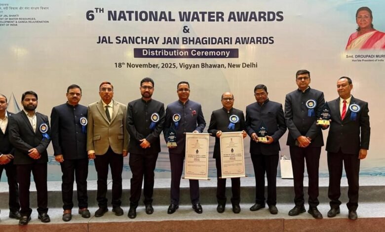 12 districts of Chhattisgarh created a national record in water conservation, received special honour at Vigyan Bhawan.