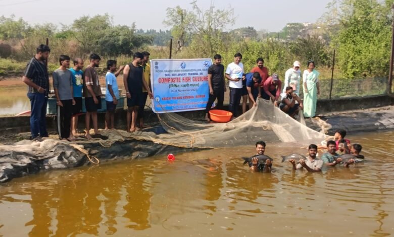 Three-day training on 'Mixed Fisheries' concluded in Raipur; comprehensive guidance was provided on techniques and government schemes.
