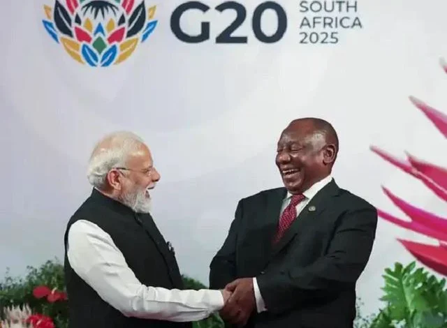 The South African President's humorous jibe at the G-20 hosting: "If you had told us earlier, we might have run away!" Modi gave a smiling reply.