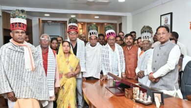 Photo of मुख्यमंत्री से अखिल भारतीय रामनामी महासभा की सौजन्य मुलाकात, समाज की भक्ति और सांस्कृतिक योगदान की सराहना