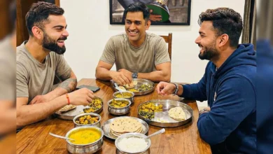 Photo of रांची में ‘माही-राट’ की महफ़िल: धोनी के घर डिनर पर जुटे विराट–पंत, फैंस बोले—ये असली है या AI?