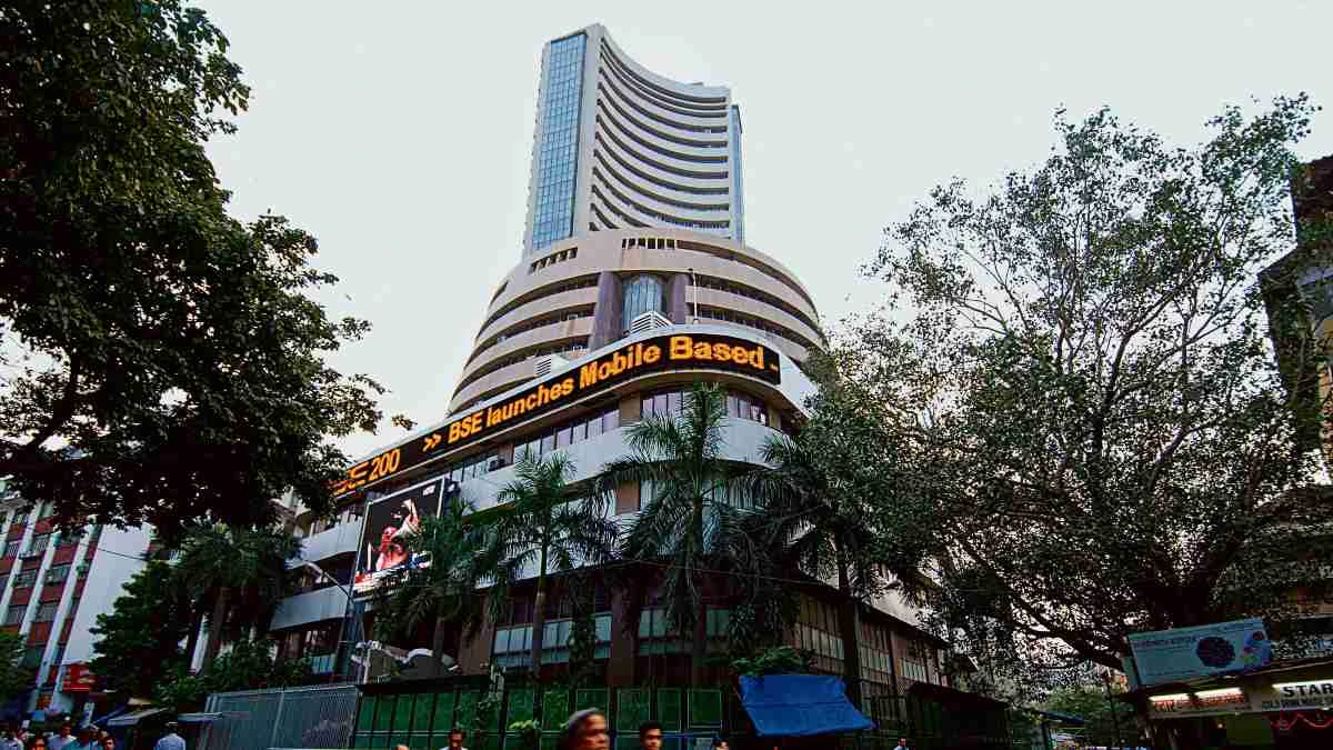Market gains slightly after weak opening, Nifty nears 25,750