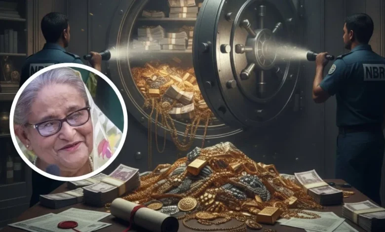 Dhaka stir: Gold, cash and important documents recovered from Sheikh Hasina's secret bank locker!