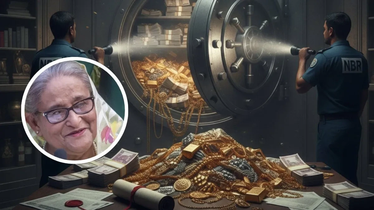 Dhaka stir: Gold, cash and important documents recovered from Sheikh Hasina's secret bank locker!
