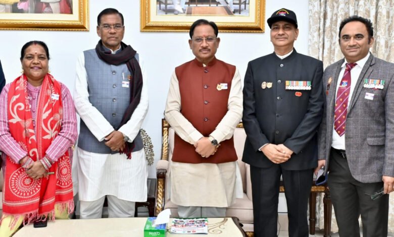 Honoured with Badge of Honour on Armed Forces Flag Day, detailed discussion on military welfare schemes