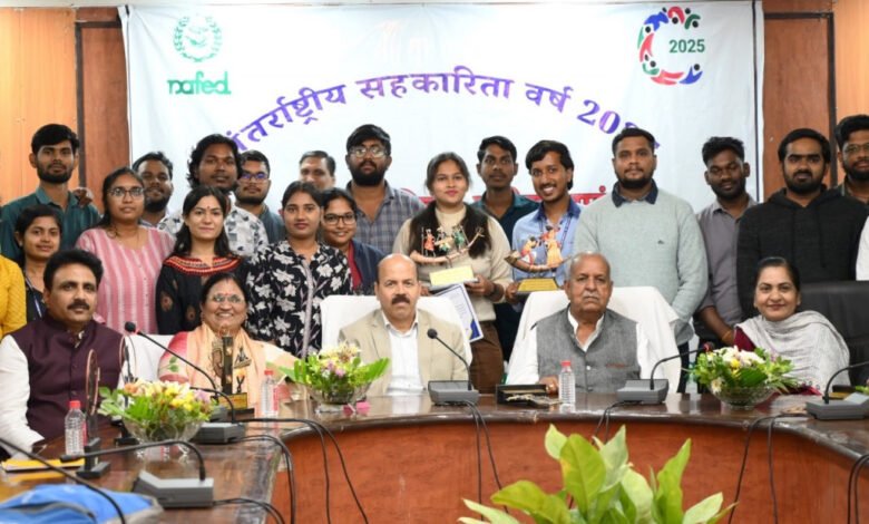 Young talent shines on the platform of cooperatives, NAFED's educational initiative at Agricultural University, Raipur