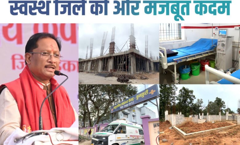 Jashpur's health landscape has changed in two years, with modern hospitals and an ambulance network strengthening its healthcare system.