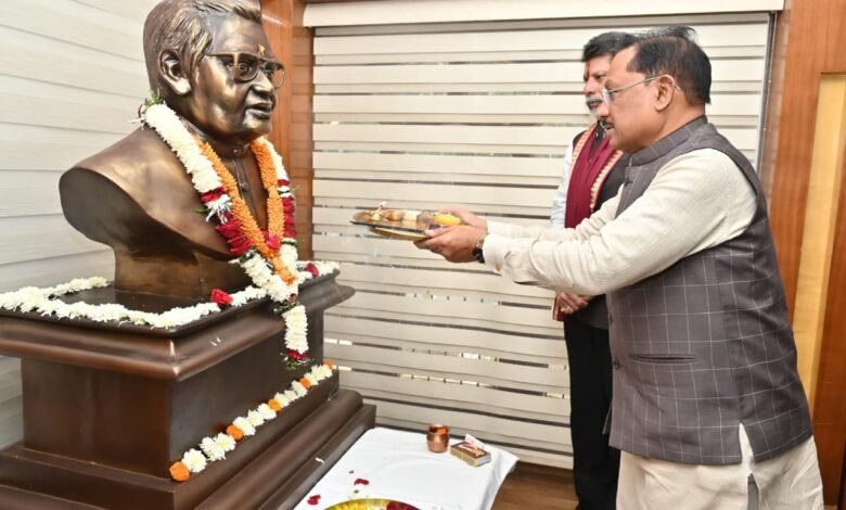 CM Sai garlands Atal on his birth anniversary, calls ideals of good governance and public service an inspiration