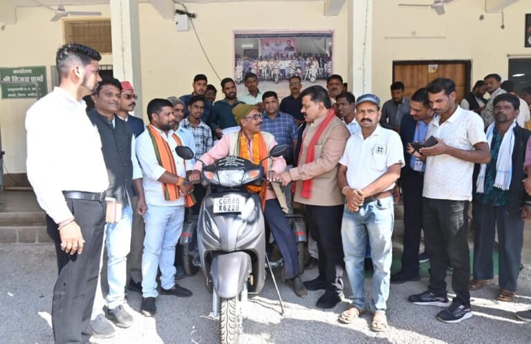 One-legged amputee Nemi Singh found new momentum, scooter changed the direction of his life