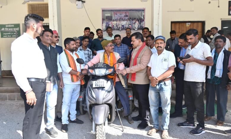 One-legged amputee Nemi Singh found new momentum, scooter changed the direction of his life