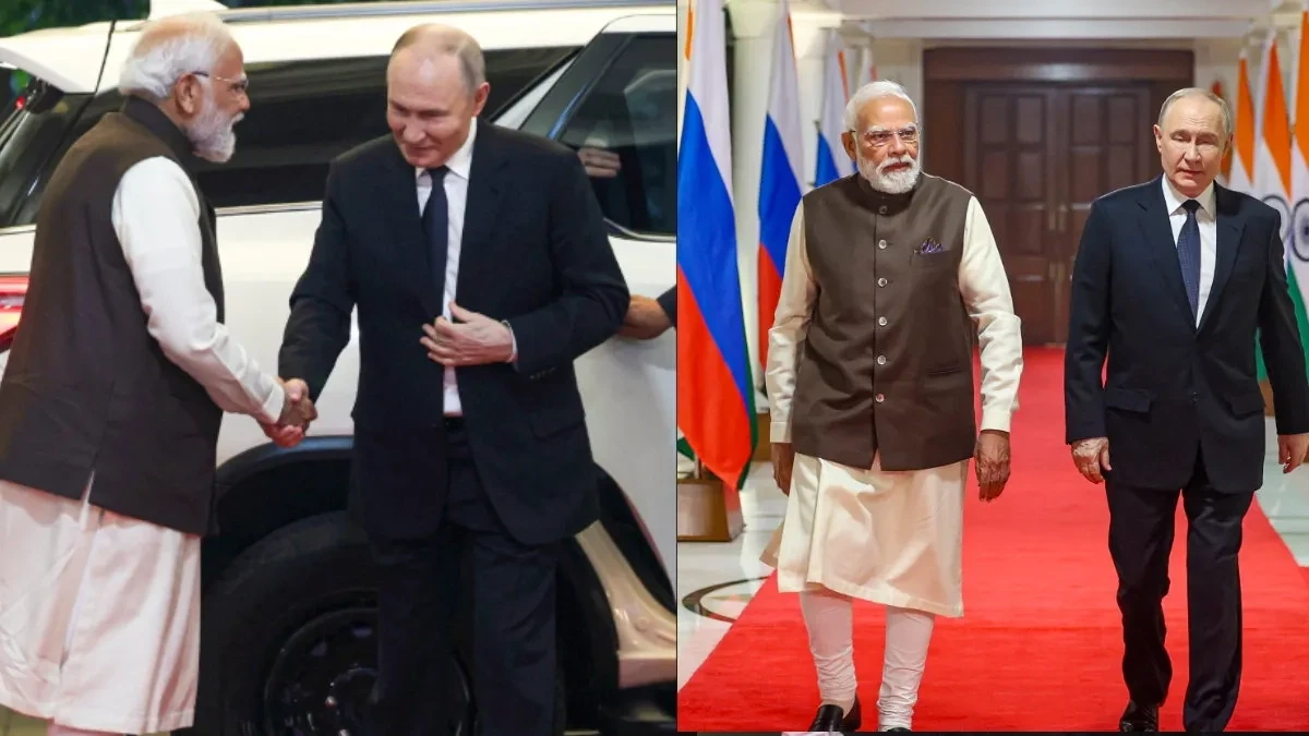 Putin receives grand welcome in Delhi: 'Friendly hug' from Modi and unabashed praise for PM's strong leadership