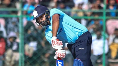 Photo of शतक के बाद सन्नाटा: विजय हजारे ट्रॉफी में रोहित शर्मा का गोल्डन डक, फैंस रह गए मायूस