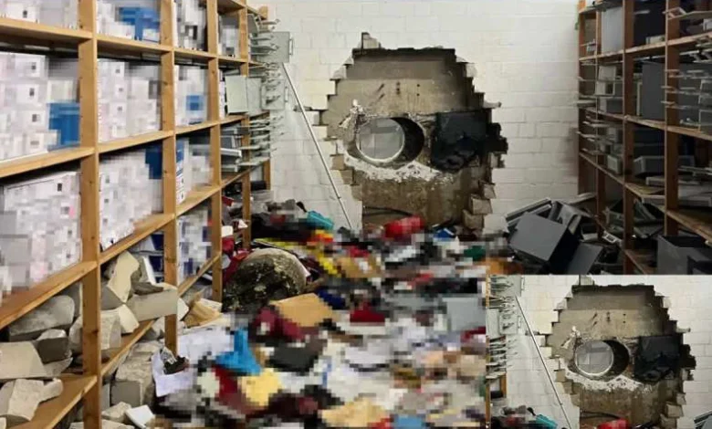 A filmy bank robbery took place in Germany before the New Year, with thieves fleeing with a treasure worth Rs 300 crore.