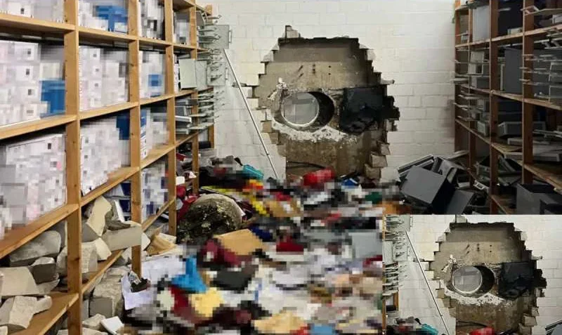 A filmy bank robbery took place in Germany before the New Year, with thieves fleeing with a treasure worth Rs 300 crore.