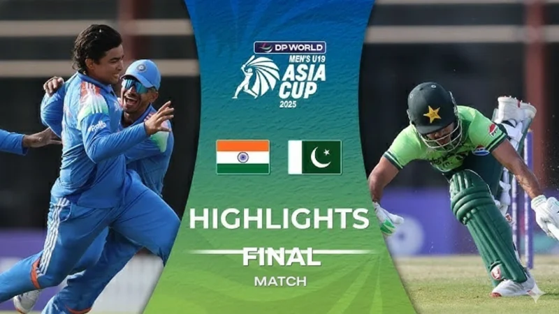 Asia Cup clash again: India and Pakistan face off in the Under-19 final