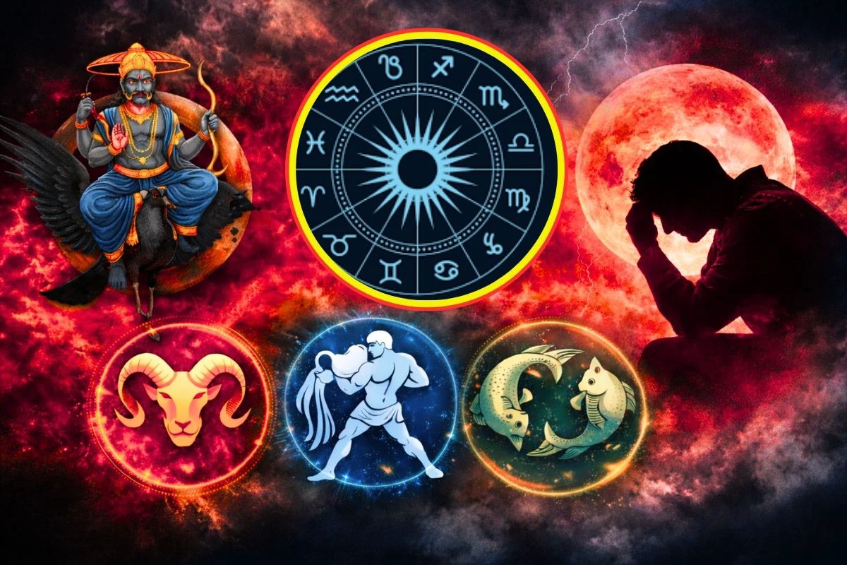 Saturn's shadow in 2026: Sade Sati will affect Aries, Pisces, and Aquarius. Find out which zodiac signs will receive relief and which need to be cautious.