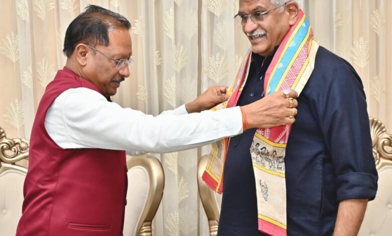 Discussion on tourism in Nava Raipur, important meeting with Union Minister at Chief Minister's residence