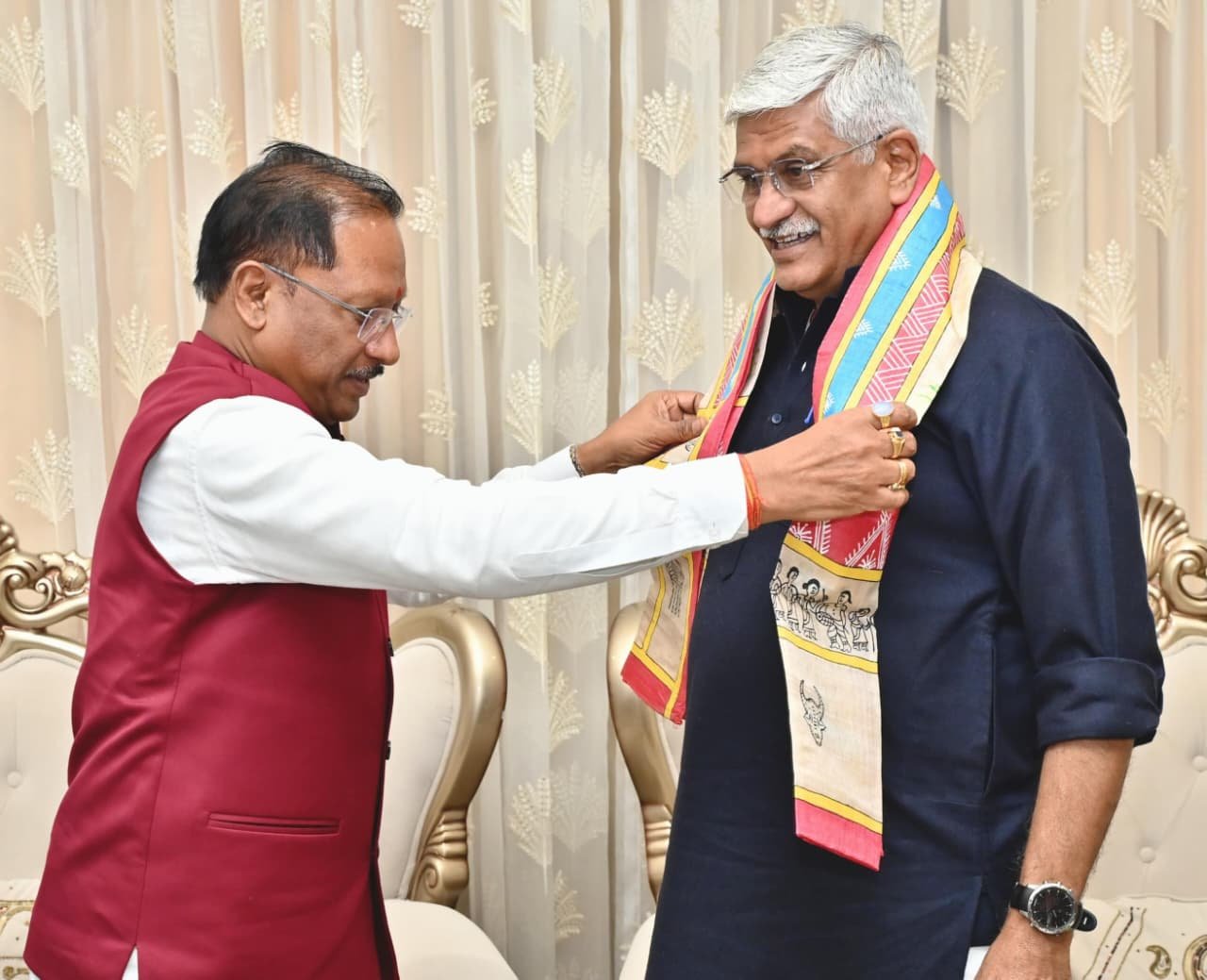 Discussion on tourism in Nava Raipur, important meeting with Union Minister at Chief Minister's residence